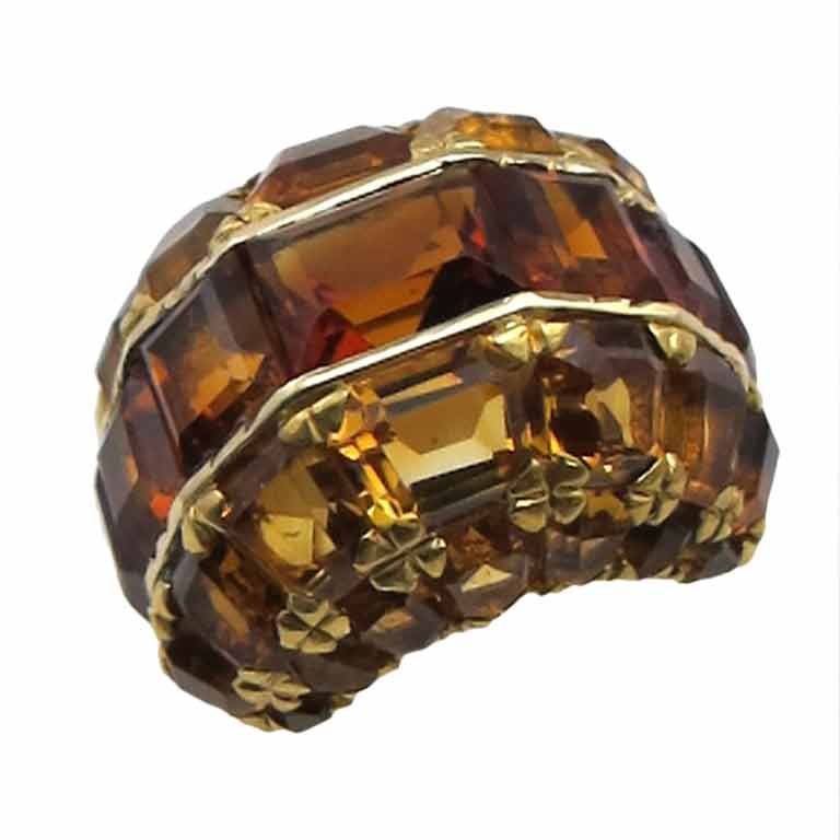 14K Gold Domed Cocktail Ring