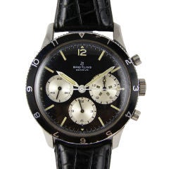 Retro Breitling Co-Pilot Chronograph c. 1960 w/Venus 178 movement
