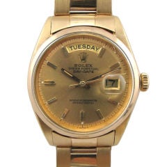 Rolex 18K Pink Gold Day Date ref # 1803 circa 1966