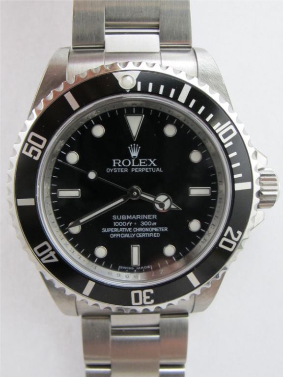 Rolex Submariner ref # 14060M 40mm case serial #Z77 circa 200