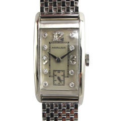 Hamilton Rectangular Tuxedo Wristwatch, circa1950's