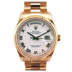 Rolex 18K Pink Gold Day Date President ref. 118235 c. 2002