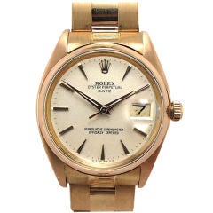 Rolex 18K Pink Gold Oyster Perpetual Date ref. 1503 c. 1960