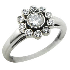 Tiffany & Co. Diamond Flower Ring