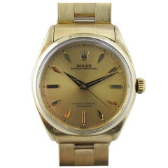Vintage Rolex 18K Yellow Gold Oyster Perpetual ref. 6562 c. 1958