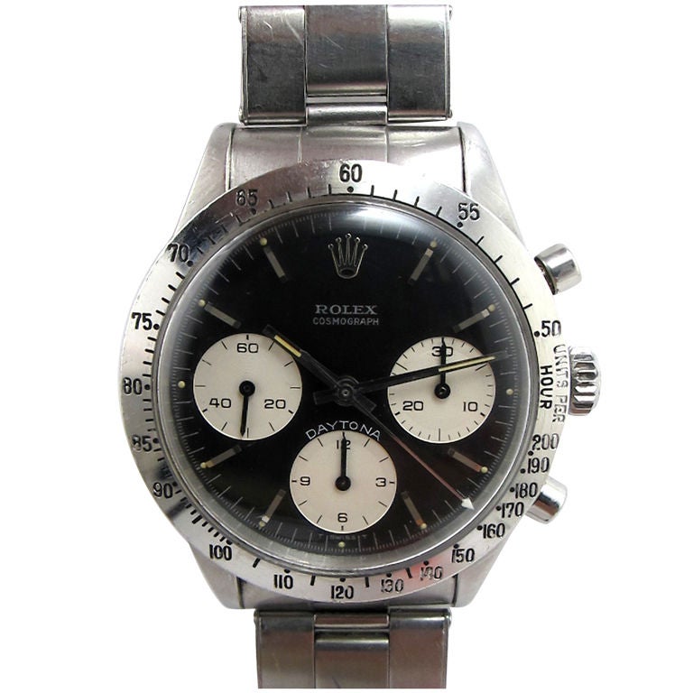 Rolex Stainless Steel Cosmograph Daytona ref # 6262 circa 1970
s