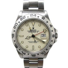 Rolex Steel Explorer II ref# 16550 Cream Dial circa 1984