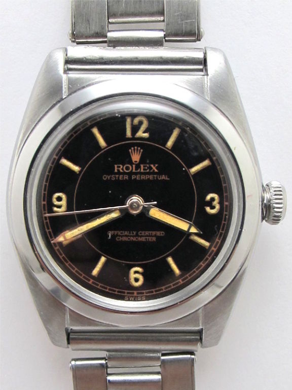 Rolex Stainless Steel Bubbleback ref# 2940 circa 1940's