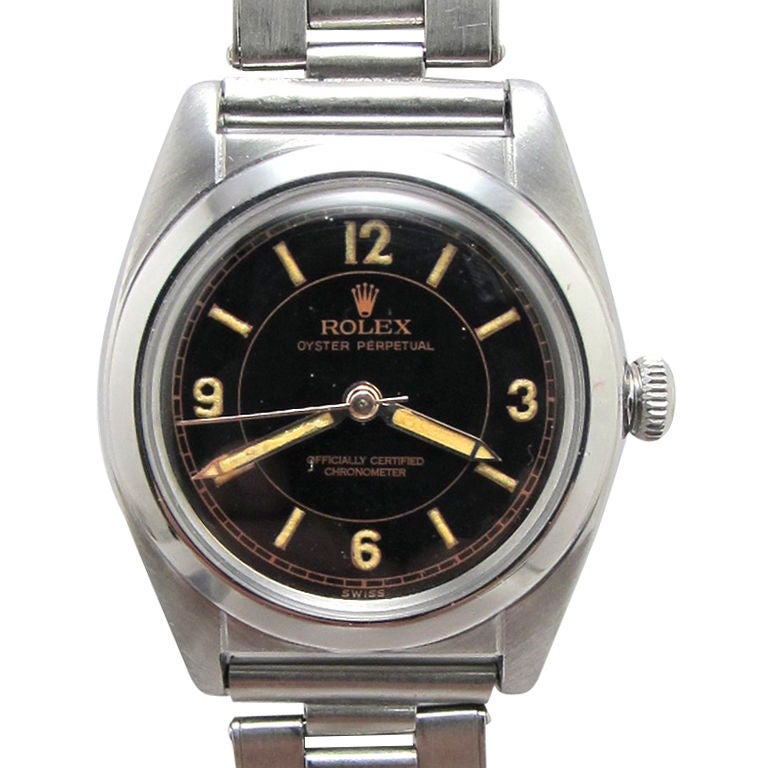 Rolex Stainless Steel Bubbleback ref# 2940 circa 1940
s