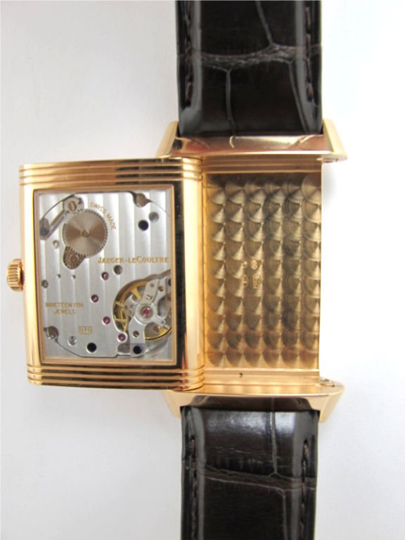 Women's or Men's Jaeger Lecoultre 18K Pink Gold Reverso XL ref.3732420