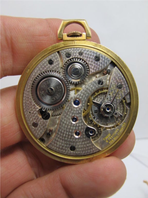 Rolex 18K Gold 14 size open face pocket watchcirca 1930's. 1