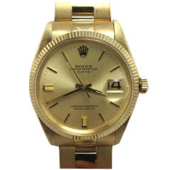 Rolex Gold Oyster Perpetual Date ref 1503 c. 1968