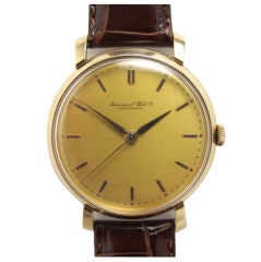 Vintage IWC Gold Dress Model Watch c. 1950s