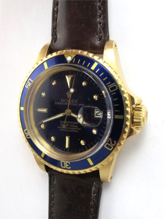 Rolex Gold Submariner ref. 1680 circa 1976