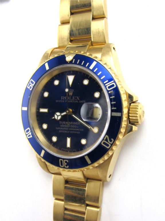 Rolex Gold Submariner ref. 16618 circa 1993/4