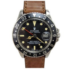 Rolex Steel GMT-MASTER ref 1675 circa 1977