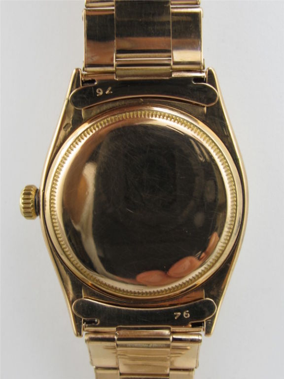 Women's Rolex Pink Gold Datejust ref# 6305  circa 1955