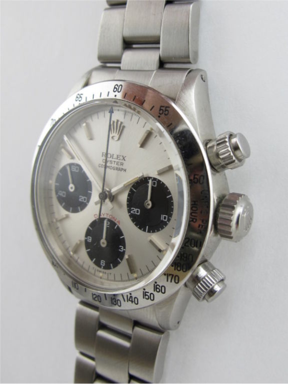 Rolex Steel Daytona Ref. 6265 w/Screw-Down Pushers Rare!