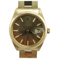 Rolex Gold Oyster Perpetual Date "Tiffany & Co." Dial