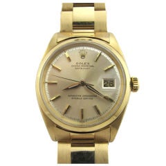 Rolex Gold Oyster Perpetual Datejust c. 1966