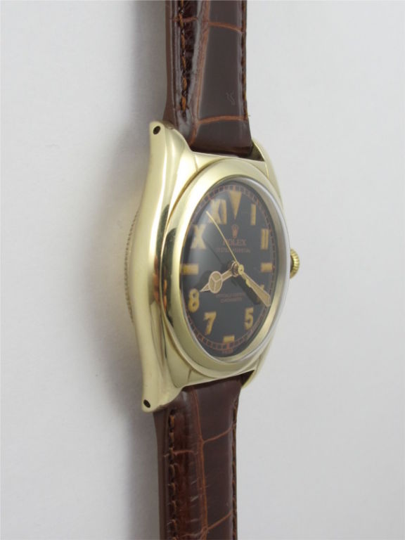 Women's or Men's Rolex Gold Bubbleback circa 1940's