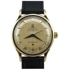 Omega Constellation Gold Rare Exceptional 2-Tone Textured Dial