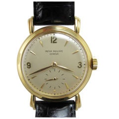 Patek Philippe Gold Round Men's Dress Model c. 1950s