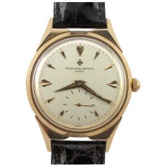 Retro Vacheron & Constantin Pink Gold Men's c.1950 Cold War Provenance