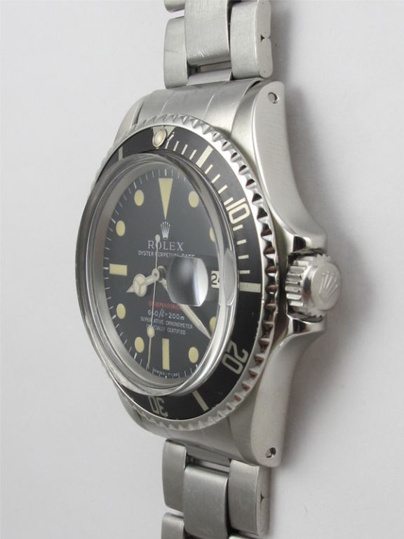 Rolex Steel Submariner ref# 1680 serial # 2.7 million circa 1973