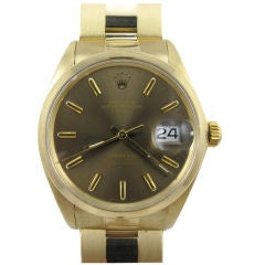 Rolex Gold Oyster Perpetual Date Tiffany & Co circa 1973