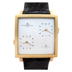 Baume & Mercier Gold dual time zone model circa 1970's.