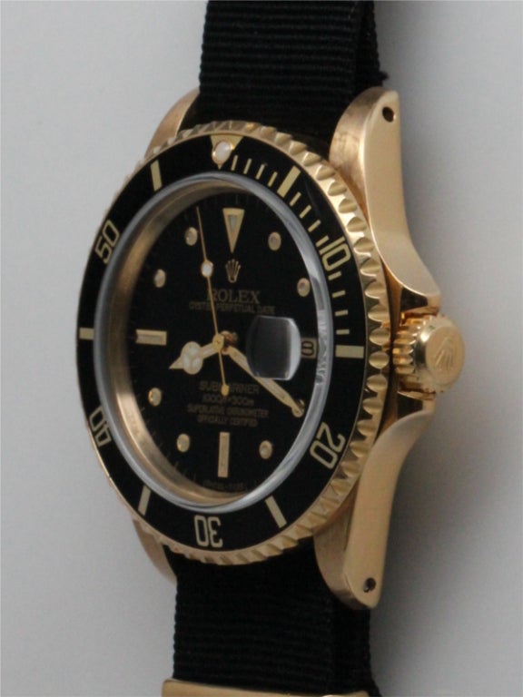 ROLEX Gold Submariner Ref.16808 c1985
