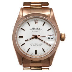 ROLEX Pink Gold Datejust c1960s
