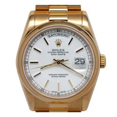 ROLEX Gold Day-Date President ref. 118238 c2001