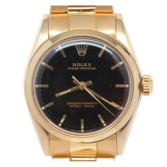 ROLEX Gold Midsize Oyster Perpetual c1970s