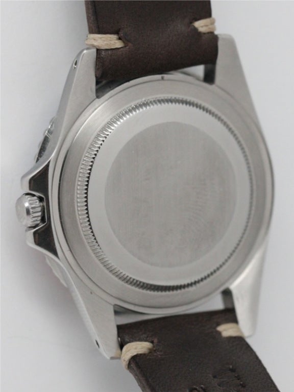 Women's or Men's ROLEX Steel GMT Ref 1675 Gilt Dial c1966
