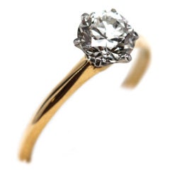1930s Tiffany & Co Old European Cut Solitaire Diamond Ring