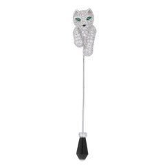 Cartier Diamond Panthere Jabot Pin