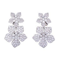 Vintage A Pair of Night and Day Van Cleef 
Arpels Earrings