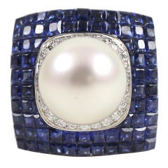 NINI Magnificent Ceylon and Pearl Cocktail Ring