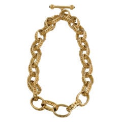 Elizabeth Locke Oval Link Necklace