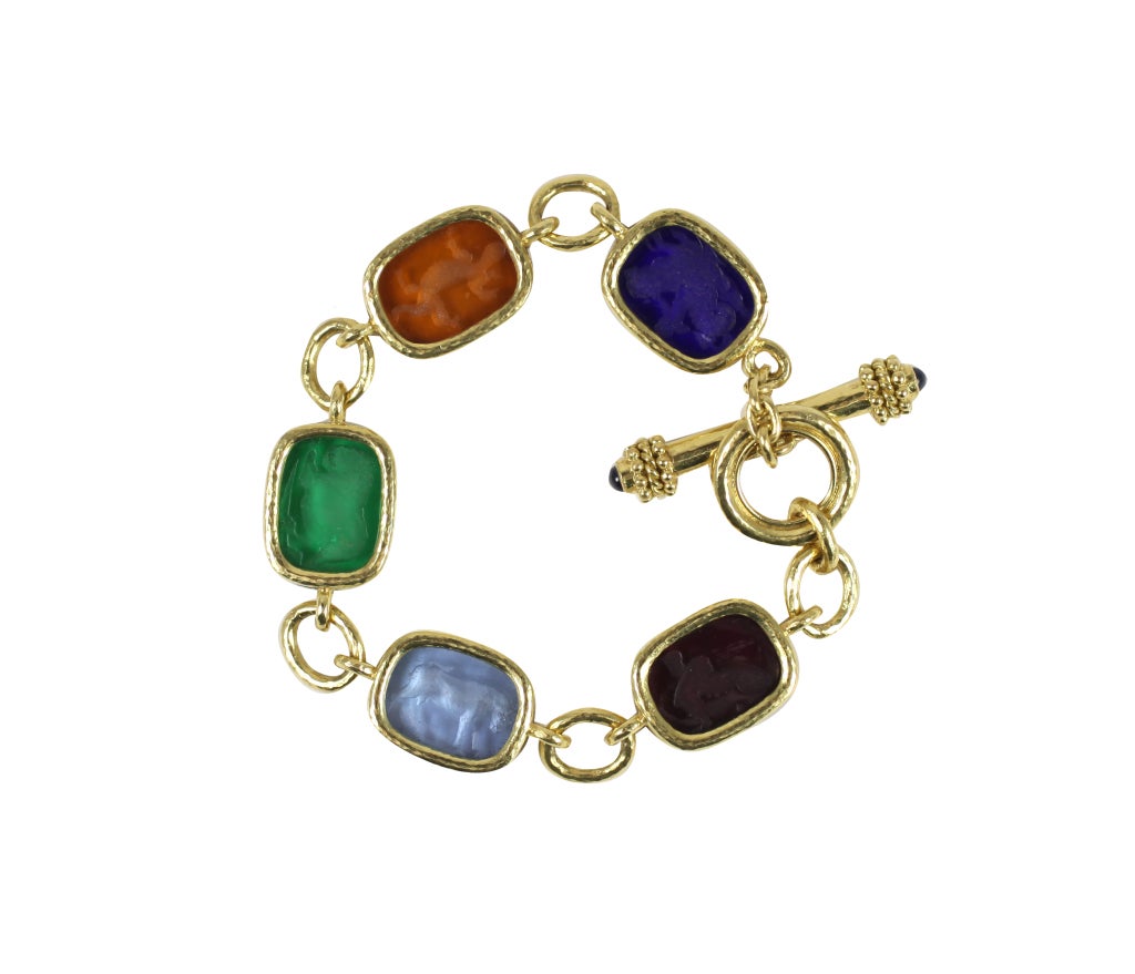 ELIZABETH LOCKE Intaglio Toggle Bracelet