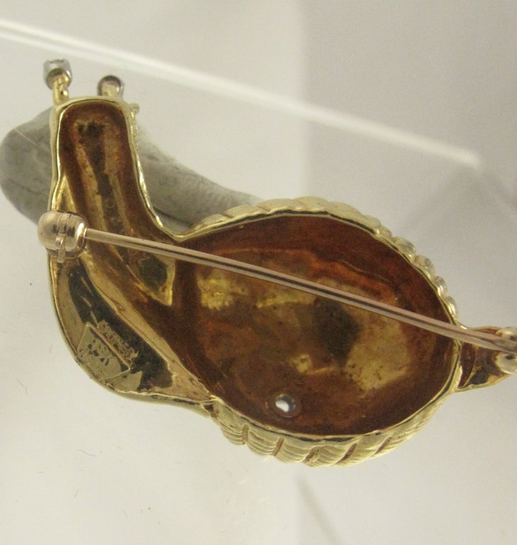 Women's Cartier Snail Brooch For Sale
