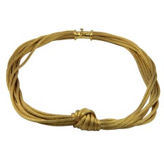 18 Karat Foxtail Link Necklace