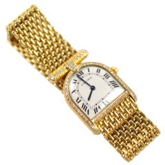 Cartier Gold Bracelet Stirrup Watch