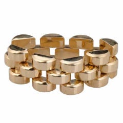 Retro 18k Gold Link Bracelet