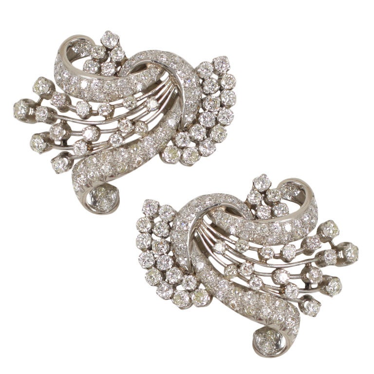 Exquisite Diamond Clips For Sale