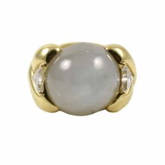 68 Carat Star Sapphire Cocktail Ring