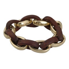 Valentin Magro Gold/Wood Link Bracelet