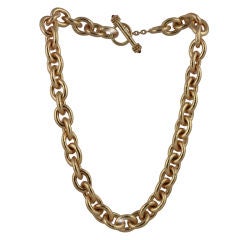 Elizabeth Locke Oval Link GoldChain